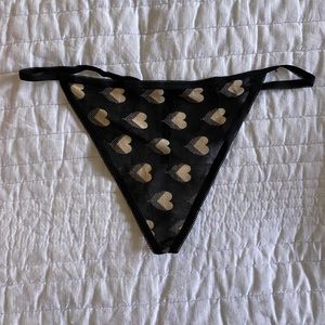 Silky women’s sheer mesh thong panties